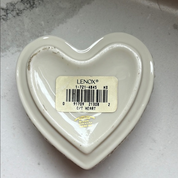 Lenox China Jewels Heart Ceramic Decor - Picture 2 of 2